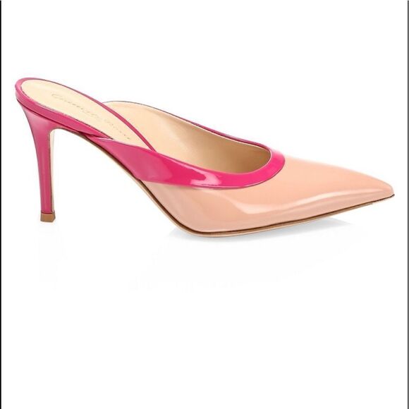 Gianvito Rossi Two Tone Patent Mules